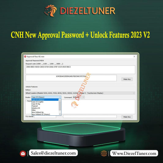 CNH New Approval Password + Unlock Features 2023 V2 