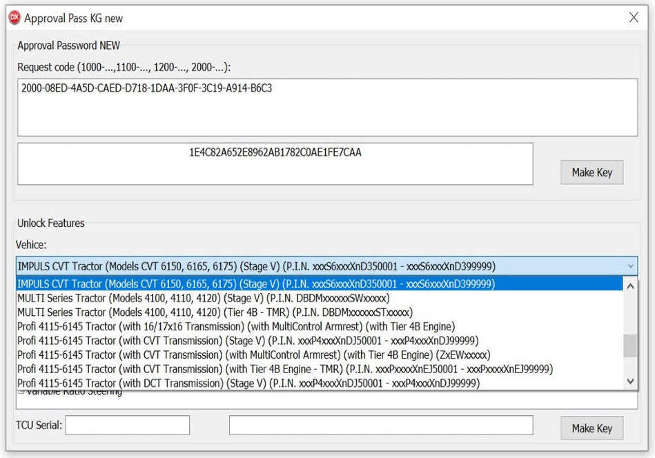 CNH New Approval Password + Unlock Features 2023 V2 