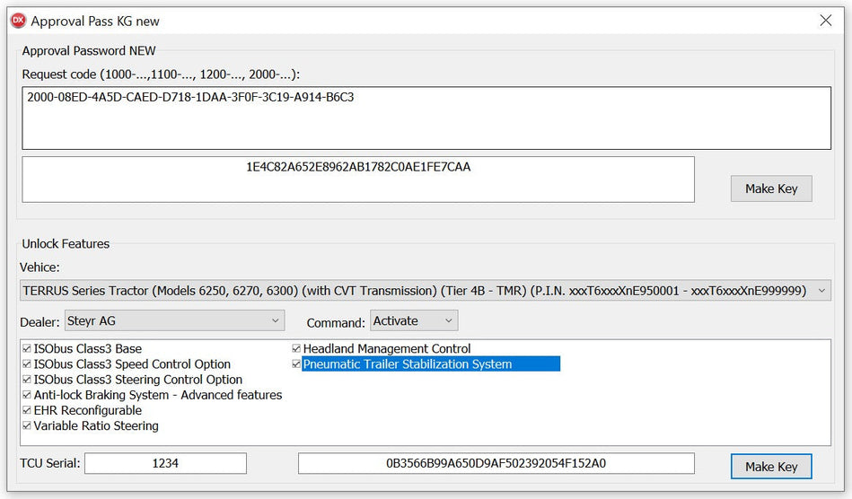 CNH New Approval Password + Unlock Features 2023 V2 