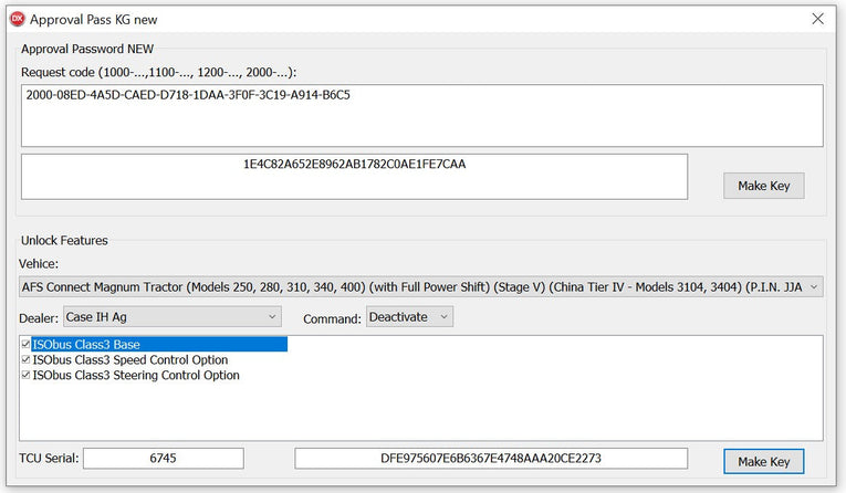CNH New Approval Password + Unlock Features 2023 V2  