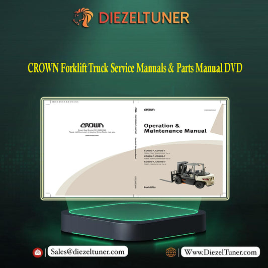 CROWN Forklift Truck Service Manuals & Parts Manual DVD - Diezeltuner Shop 