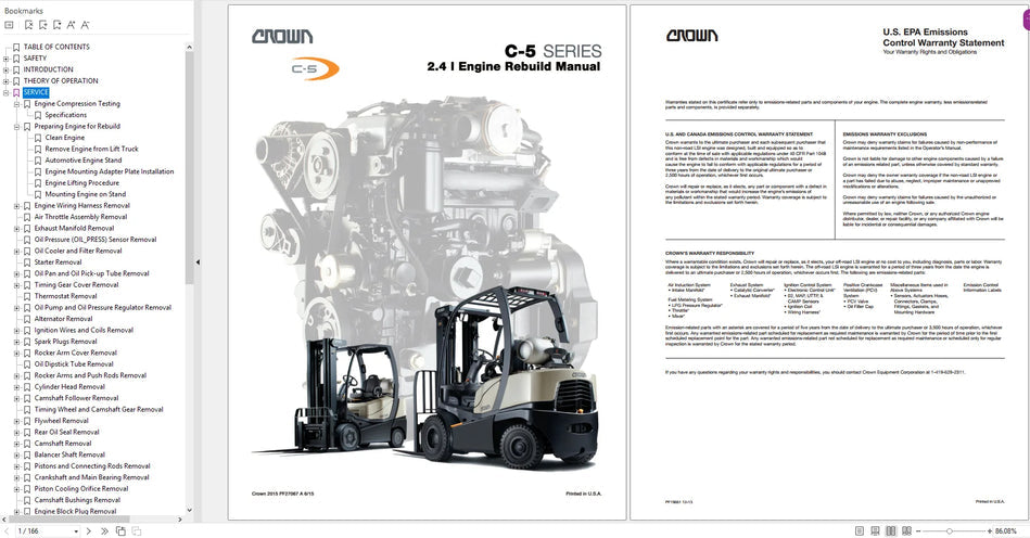 CROWN Forklift Truck Service Manuals & Parts Manual DVD - Diezeltuner Shop 