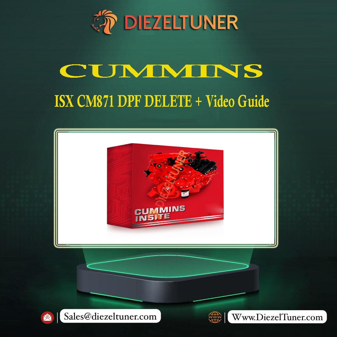 CUMMINS ISX CM871 DPF DELETE + Video Guide - Diezeltuner Shop 
