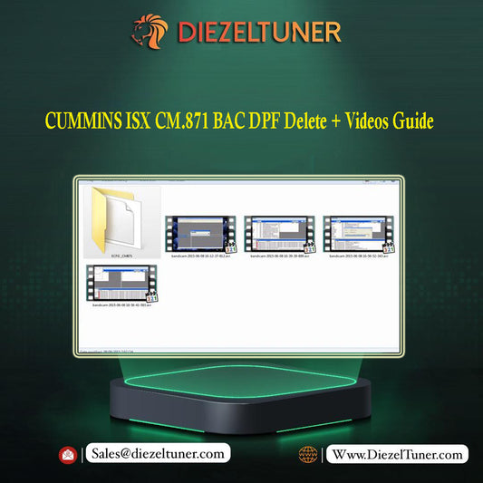 CUMMlNS ISX CM.871 BAC DPF Delete + Videos Guide - Diezeltuner Shop 