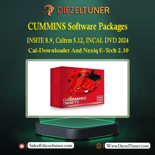 CUMMlNS Software Packages, LNSlTE 8.9, CaItrm 5.12, LNCAL DVD 2024, Cal-Downloader And Nexiq E-Tech 2.10 - Diezeltuner Shop 