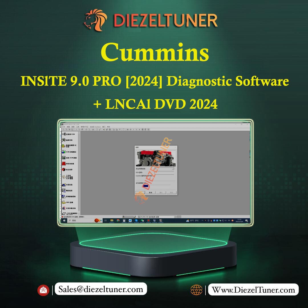 CUMMlNS lNSlTE 9.0 PRO [2024] Diagnostic Software + lNCAl DVD 2024 