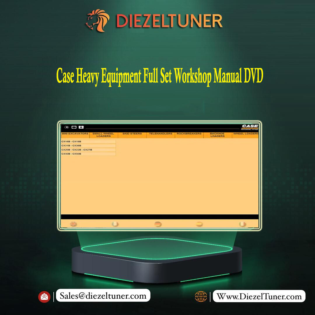 Case Heavy Equipment Full Set Workshop Manual DVD - Diezeltuner Shop 