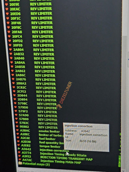 Cat 3406E 70 Pin Map Pack For Flash File 2410811 - Diezeltuner Shop 