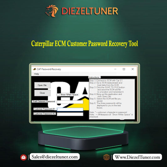 Caterpillar ECM Customer Password Recovery Tool - Diezeltuner Shop 