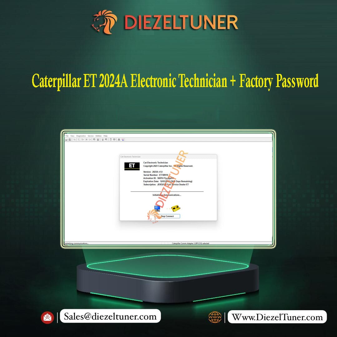 Caterpillar ET 2024A Electronic Technician + Factory Password – Full License