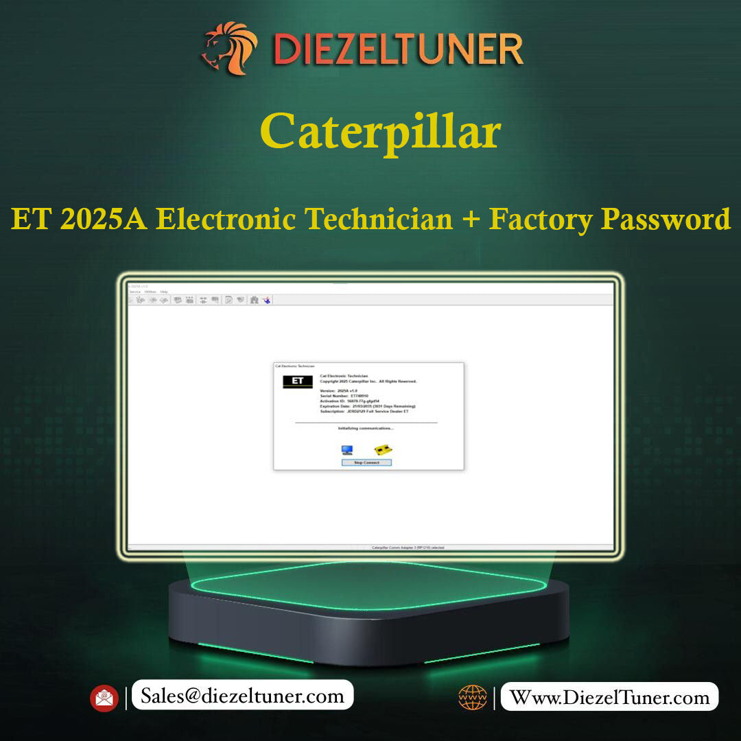 Caterpillar ET 2025A Electronic Technician + Factory Password – With Kg 