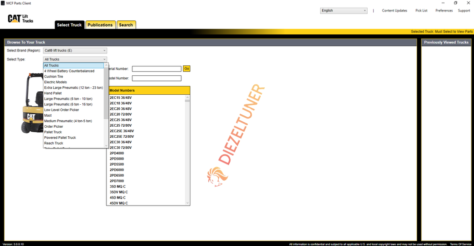 Caterpillar MCFE-Europe Lift Trucks Parts Catalog & Service Manuals 2024