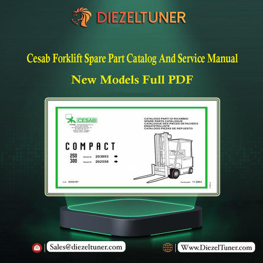 Cesab Forklift Spare Part Catalog And Service Manual New Models Full PDF - Diezeltuner Shop 