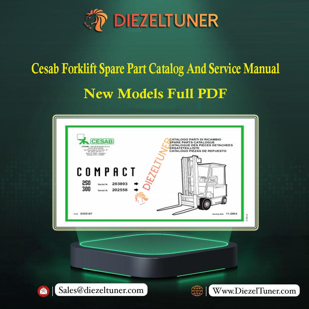Cesab Forklift Spare Part Catalog And Service Manual New Models Full PDF - Diezeltuner Shop 