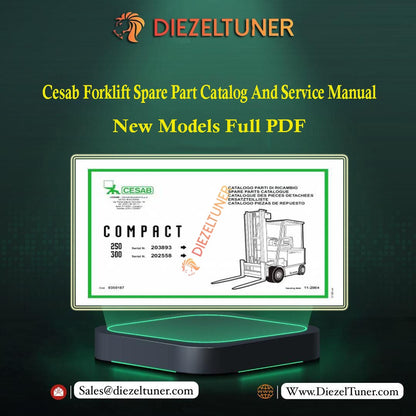 Cesab Forklift Spare Part Catalog And Service Manual New Models Full PDF - Diezeltuner Shop 