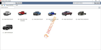 Chrysler FCA 2023 EPC5 Spare Parts Catalog + Unlock Patch - Diezeltuner Shop 