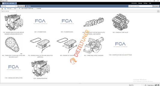 Chrysler FCA 2024 EPC5 Spare Parts Catalog - Diezeltuner Shop 