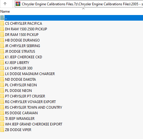 Chyrsler F.C.A Group Flash files collection 2000 - 2017 