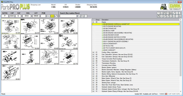 Clark EPC Spare Parts List Parts Pro Plus V541 - Diezeltuner Shop 