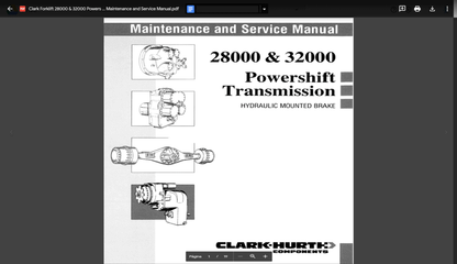 Clark ForkLift Full Set Service Manual - Diezeltuner Shop 