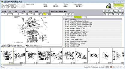 Clark ForkLift Parts Pro Plus EPC V542 Spare Parts Catalog 2024 - Diezeltuner Shop 