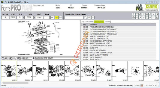 Clark ForkLift Parts Pro Plus EPC V542 Spare Parts Catalog 2024 - Diezeltuner Shop 
