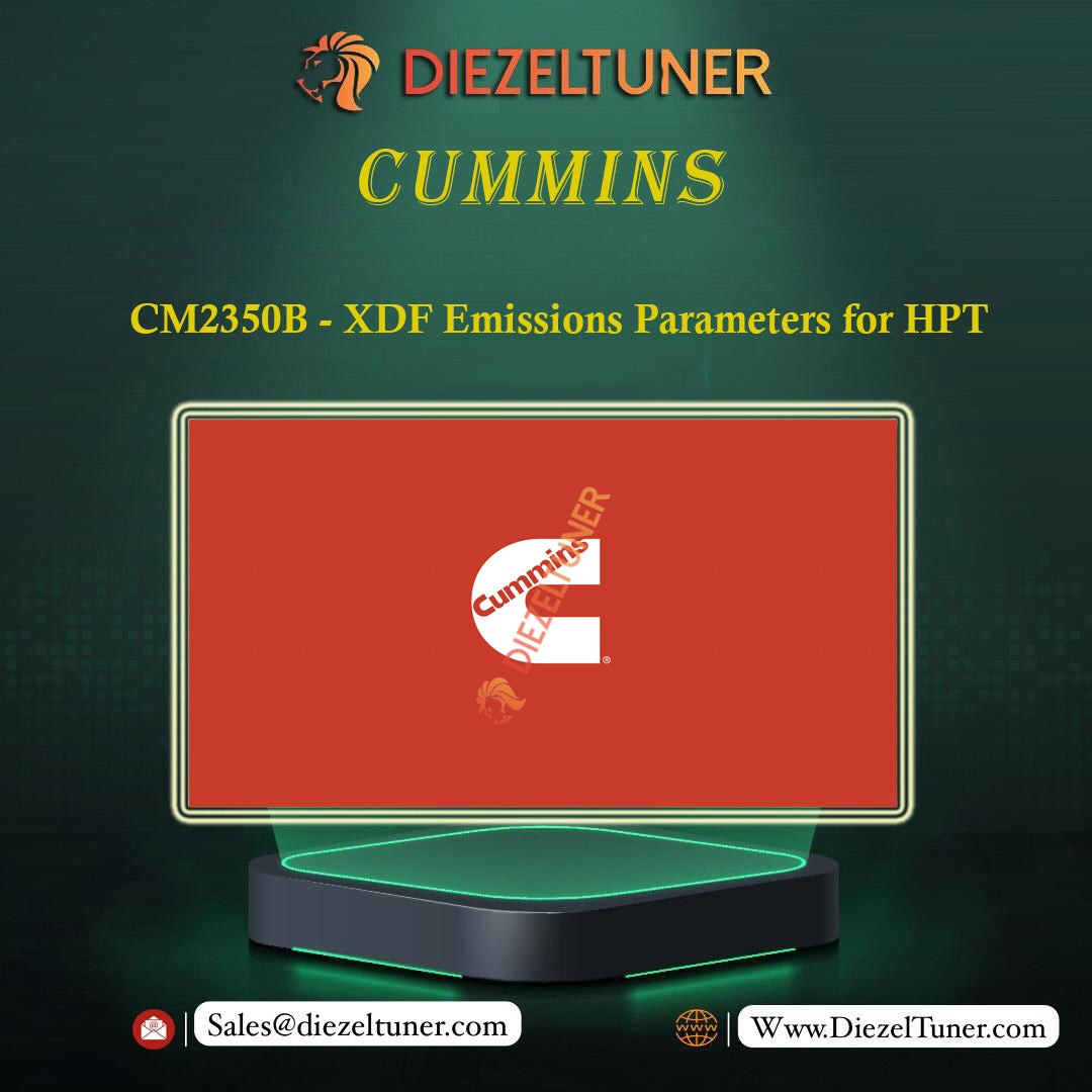 Commins CM2350B - XDF Emissions Parameters for HPT 