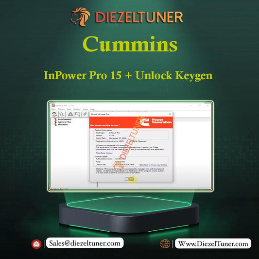 Commins InPower Pro 15 (GenSet Diagnostic)+ Unlock Keygen 