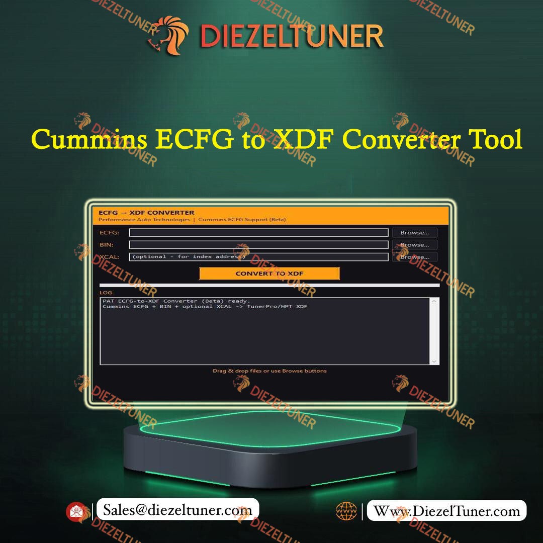 Commins ECFG to XDF Converter Tool