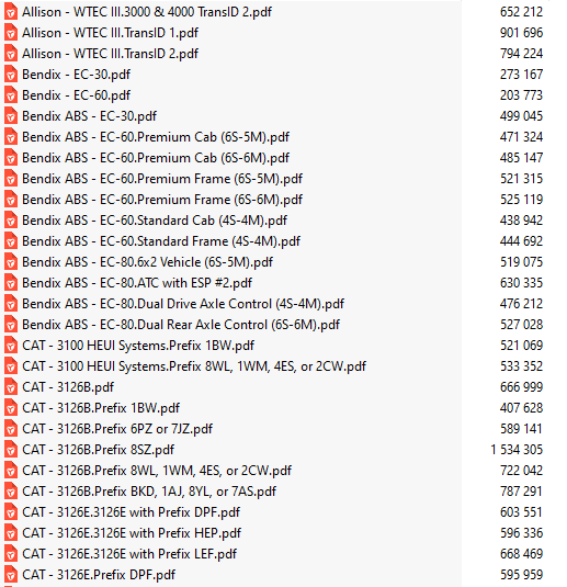 Commns, Detroit Diesel, Cat, Allison & Many Others Trucks Wiring Diagram Full Collection - Diezeltuner Shop 