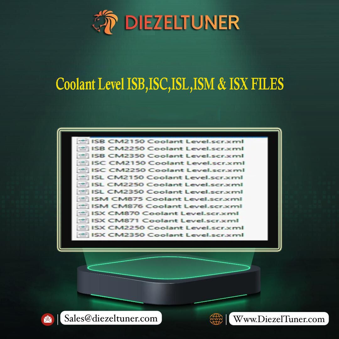 Coolant Level ISB,ISC,ISL,ISM & ISX FILES