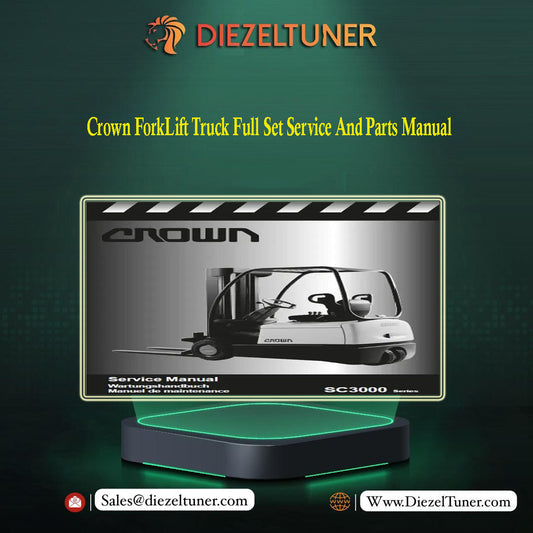Crown ForkLift Truck Full Set Service And Parts Manual - Diezeltuner Shop 