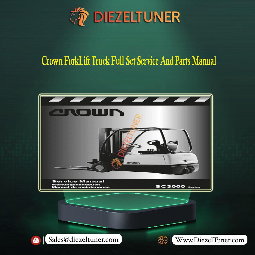 Crown ForkLift Truck Full Set Service And Parts Manual - Diezeltuner Shop 