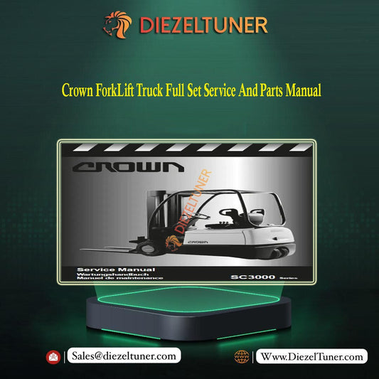 Crown ForkLift Truck Full Set Service And Parts Manual - Diezeltuner Shop 