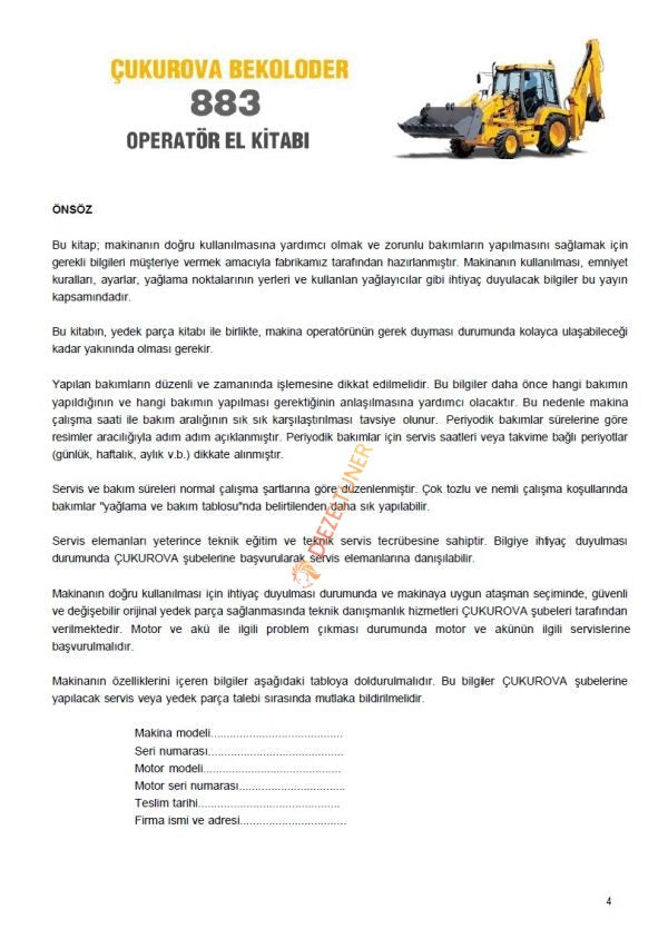 Cukurova Construction Equipment Collection Manuals PDF - Diezeltuner Shop 