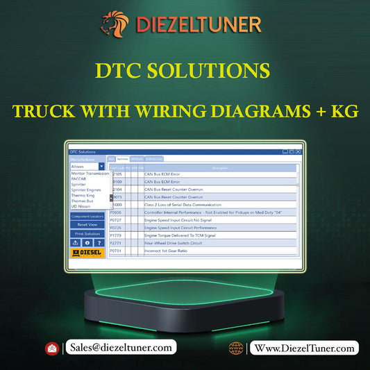 DTC SOLUTIONS TRUCK WITH WIRING DIAGRAMS + KG - Diezeltuner Shop  #