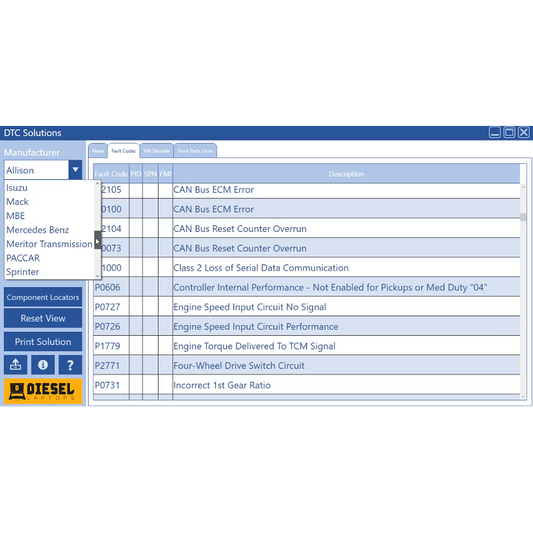 DTC SOLUTIONS TRUCK WITH WIRING DIAGRAMS + KG - Diezeltuner Shop  #