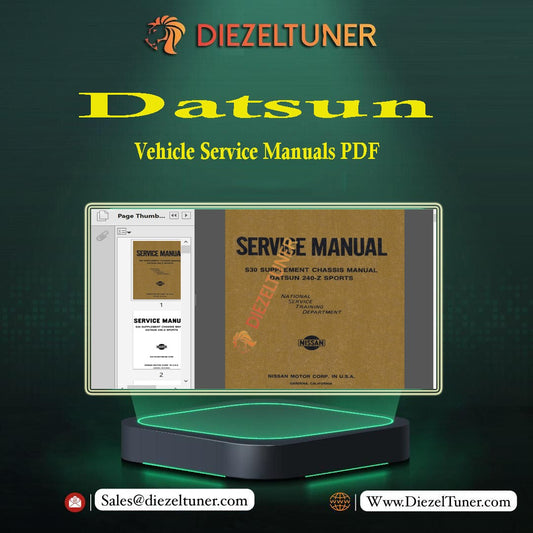 Datsun Vehicle Service Manuals PDF - Diezeltuner Shop 