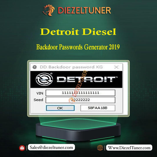 Detroit Diesel Backdoor Passwords Generator 2019 - Diezeltuner Shop 
