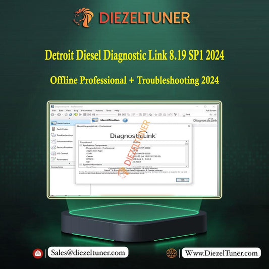 Detroit Diesel Diagnostic Link 8.19 SP1 (DDDL 8.19) 2024 Offline Professional + Troubleshooting 2024 - Diezeltuner Shop 