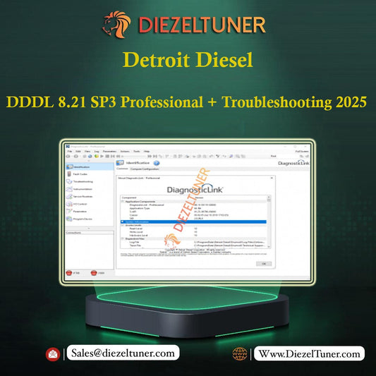 Detroit Diesel Diagnostic Link DDDL 8.21 SP3 Professional + Troubleshooting 2025 – with Kg 