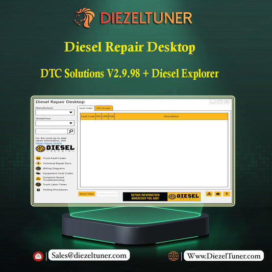 Diesel Repair Desktop - DTC Solutions V2.9.98 + Diesel Explorer - Diezeltuner Shop 