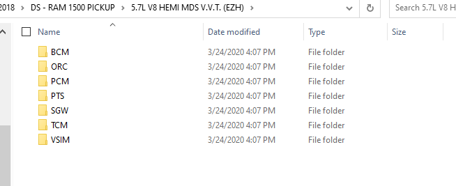 Dodge/Chrysler/Jeep/FIAT ECU ECM, ABS, BCM, TCM of Calibration files 2001 - 2020 
