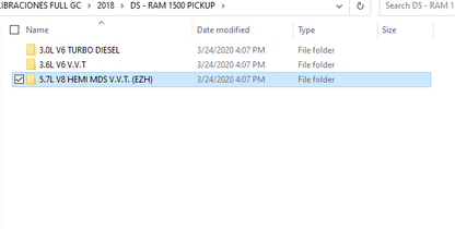 Dodge/Chrysler/Jeep/FIAT ECU ECM, ABS, BCM, TCM of Calibration files 2001 - 2020