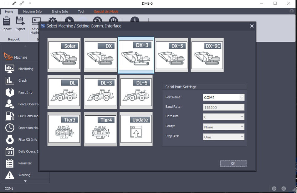 Doosan DMS-5 V3.1.7 Diagnostic Tool 2024