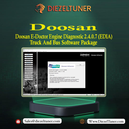 Doosan E-Doctor Engine Diagnostic 2.4.0.7 (EDIA) 2023 Truck And Bus Software Package
