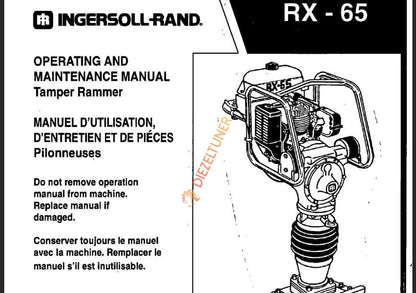 Doosan / Ingersoll Rand Operation Maintenance Manual PDF 2019 – 9.41 GB