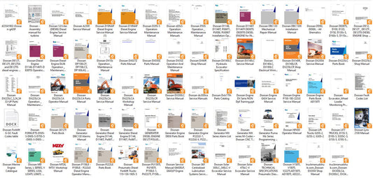 Doosan Service Manuals, Fault Codes And Wiring Diagrams + Training PDF