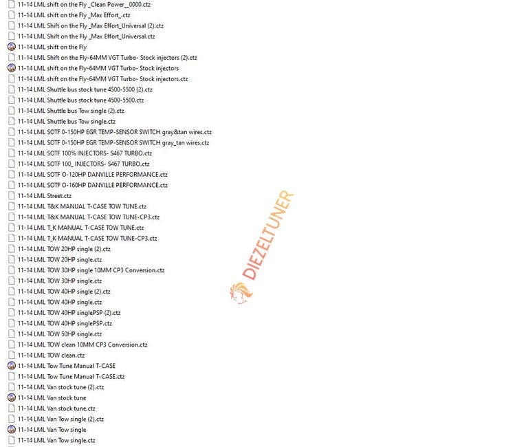 Duramax LML (2011–2014) – CTZ Tuning Files Package