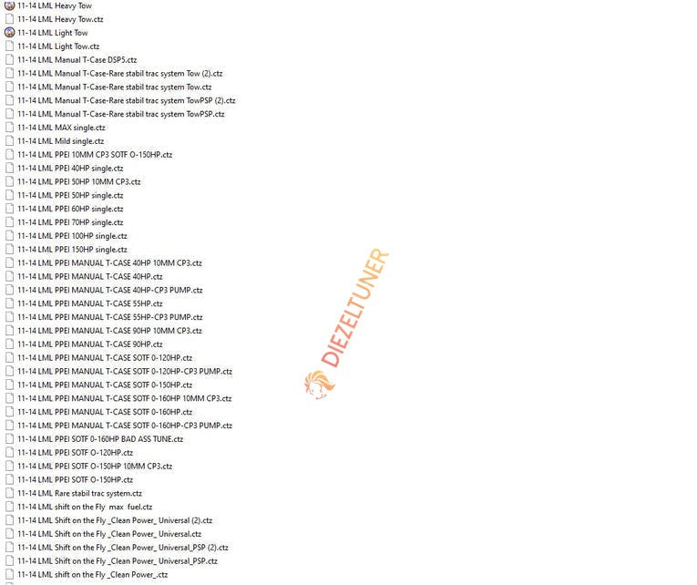 Duramax LML (2011–2014) – CTZ Tuning Files Package